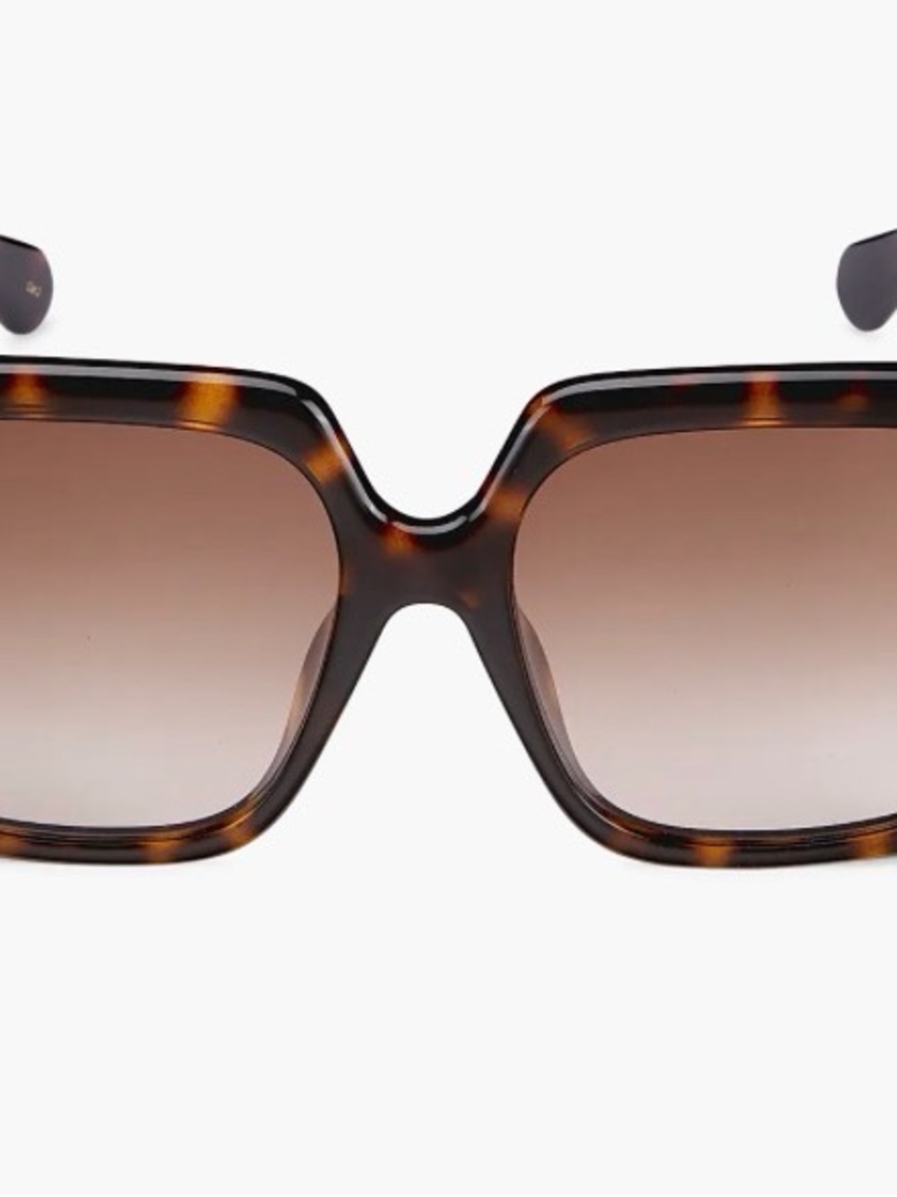 Gucci Tortoiseshell Square Sunglasses with Brown Gradient Lenses